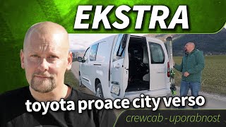 2024 toyota proace city verso  crewcab uporabnost [upl. by Anerahs]