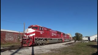 Indiana Railroad freights HWBOT amp SAHW Bloomington to Switz City Indiana [upl. by Soiritos]