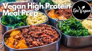 Vegan High Protein Meal Prep [upl. by Seltzer]