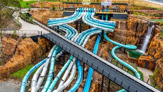 Water Slides From Above  4K Compilation  Aerial Shots [upl. by Asilav]