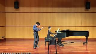 Poème Op25 Chausson Ernest Ryan Chens Student recital [upl. by Aysa]