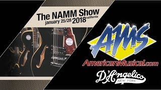 DAngelico Semihollow Premier Line  AMS at NAMM 2018 [upl. by Evad]