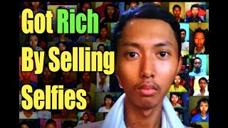 Indonesian Student Became Millionaire by Selling His Selfie Photos [upl. by Ellednahs]