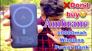 Ambrane 10000 mah wireless power bank review [upl. by Ajin]