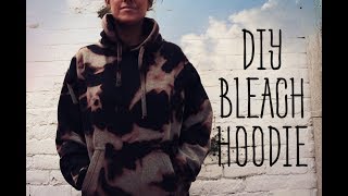 DIY Scrunch Bleach Hoodie [upl. by Geordie]