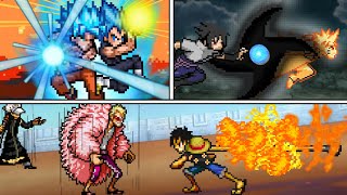 TOP 10 BEST COMBINATION ATTACKS IN ANIME  MUGEN Anime Team fights  P2 [upl. by Berni]