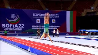 2022 Mens Final Tumbling  World Championships Sofia Bulgaria [upl. by Fidelia]