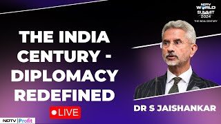 Watch Live EAM S Jaishankar LIVE At NDTV World Summit [upl. by Eitirahc997]