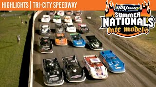 DIRTcar Summer Nationals Late Models at TriCity Speedway June 17 2022  HIGHLIGHTS [upl. by Yedarb]