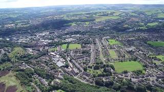 Golcar 4K Drone 13 Aug 17 360 pan  from Longwood edge 4 [upl. by Paynter]