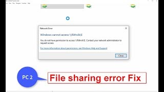 Windows cannot access error on windows 10  Network file sharing error fix [upl. by Ovid]