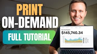 Print On Demand Tutorial For Beginners 2024 Step by Step [upl. by Kahn]