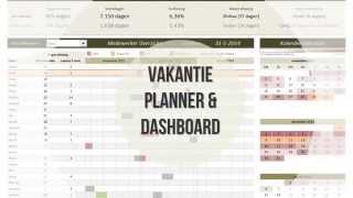 Vakantie planner en dashboard [upl. by Allenrad]