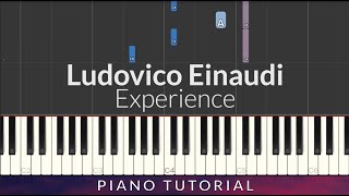 Ludovico Einaudi  Experience Piano Tutorial [upl. by Yoo819]