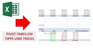 Fortgeschrittene PivotTabellenTechniken Höhere Produktivität I Excelpedia [upl. by Herbie244]