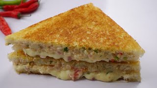 Potato Cheese SandwichEasy Potato SnackQuick And Easy Sandwich Recipe By Recipes Of The World [upl. by Euqnom]