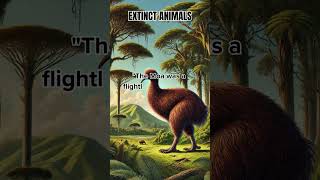 The Giant Moa New Zealands Lost Giant shorts MoaBird ExtinctAnimals NewZealand wildlife [upl. by Zenitram]