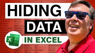 Excel Hiding Data in Plain Site  Episode 919 [upl. by Aihseuqram23]