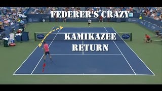 Federers Crazy New Return of Serve quotThe Kamikazequot [upl. by Yeldahc]