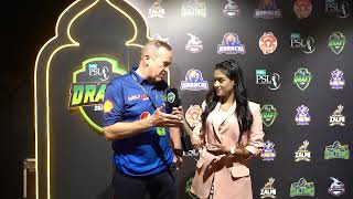 Here’s what Andrew Flower loves about the HBL PSL Draft and the quality of cricket in the HBL PSL [upl. by Etennaej]