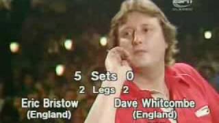 Eric Bristow v Dave Whitcombe  1986 Embassy Darts  Final Leg [upl. by Rennug]