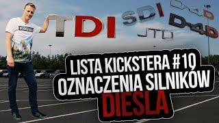 Oznaczenia silników Diesla  Lista Kickstera 10 [upl. by Zetra]