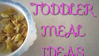 TODDLER MEAL IDEAS [upl. by Notac]