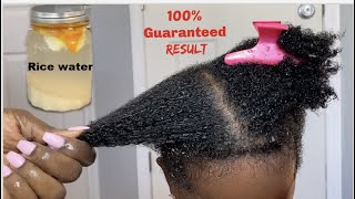 How to use Rice Water for fast hair growth100 GUARANTEED results kids rice water routine [upl. by Byrne617]