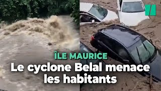 Après La Réunion c’est l’île Maurice qui est menacée et inondée par le cyclone Belal [upl. by Tony]