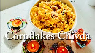 Cornflakes Chivda  Cornflakes Mixture  Makai Chivda Recipe  Maize Poha Chivda  Diwali Snack [upl. by Ayerf]