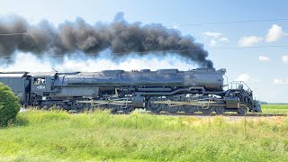 Union Pacific Big Boy 4014 Steam Train Accelerating and Sanding Flues 82721 [upl. by Ada908]