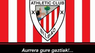 Athleticen Ereserkia  Himno del Athletic Bilbao Letra [upl. by Aigroeg]