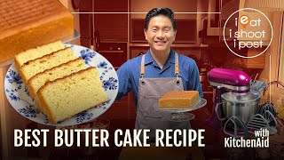 Best Butter Cake Recipe after 30 cakes or more  with KitchenAid [upl. by Edylc]