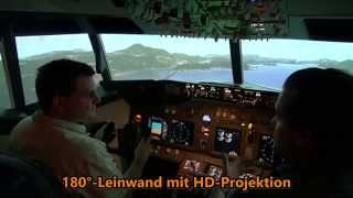 Boeing 737  B737 Flugsimulator in Frankfurt [upl. by Ev]