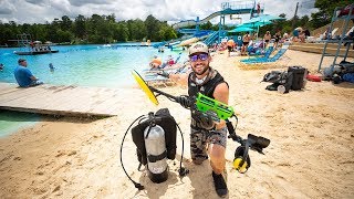 Exploring Busy WATERPARK For Lost Treasure Water Slide  Jiggin With Jordan [upl. by Elokcin955]