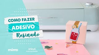 Como Fazer Adesivo de Resina com a Cricut [upl. by Convery]