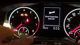 VW polo service and inspection reset 2016 [upl. by Jelks]