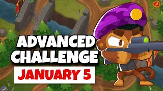 BTD6 Advanced Challenge  Where Is The Hidden Sniper Place  January 5 2024 [upl. by Fedora244]