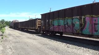 NS C07 Local manifest departs Homestead off the lead 7224 SD40E and SD60E 121 cars to Conway [upl. by Frederik304]