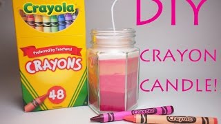 DIY crayon candle クレヨンキャンドルの作り方 [upl. by Maribelle]