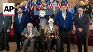 WWII Ghost Army members awarded Congressional Gold Medal [upl. by Onit]