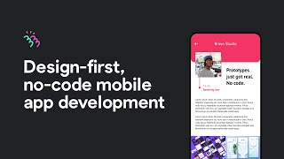 Designfirst nocode mobile app development  Bravo Studio [upl. by Rediah989]