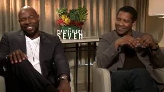 THE MAGNIFICENT SEVEN Backstage with Antoine Fuqua amp Denzel Washington [upl. by Assenahs]