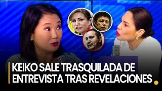 KEIKO FUJIMORI SALE TRASQUILADA DE ENTREVISTA TRAS TESTIMONIOS DE JAIME VILLANUEVA [upl. by Haym]