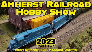 The 2023 Amherst Railroad Hobby Show OMG These Layouts are Insane W Springfield MA Part 2 [upl. by Anierdna163]