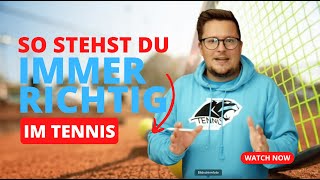 Optimales Stellungsspiel Auf der Winkelhalbierenden zum Erfolg im Tennis [upl. by Lothar]