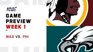 Washington Redskins vs Philadelphia Eagles  Week 1 Game Preview  Move the Sticks [upl. by Ynnelg]