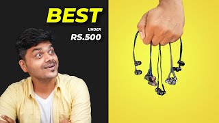 Top 5 Best Earphones Under Rs500 Budget  கம்மி விலையில் சூப்பர் சவுண்ட் 🔥🔥🔥 Tamil Tech [upl. by Lexerd]