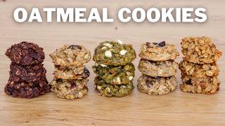 Healthy Oatmeal Cookies – 5 Easy Recipes [upl. by Fuchs737]