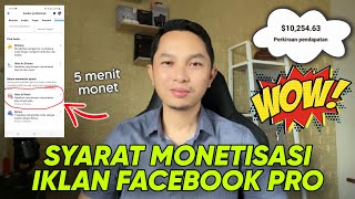 Syarat monetisasi iklan Facebook Reels dan InStream Terbaru 2024 [upl. by Island]